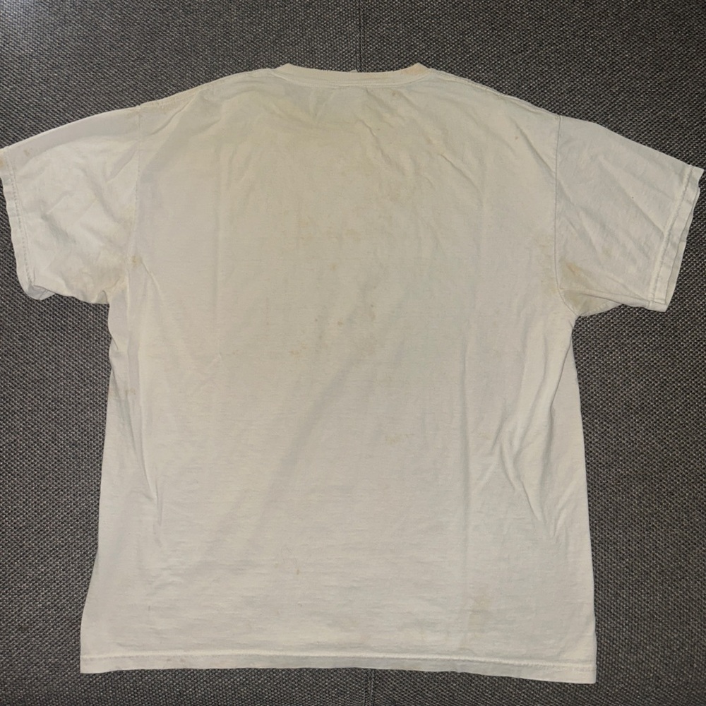 Rare 2002 Simpsons Distressed White T-Shirt with Cartoon Family Print - Picture 6 of 6